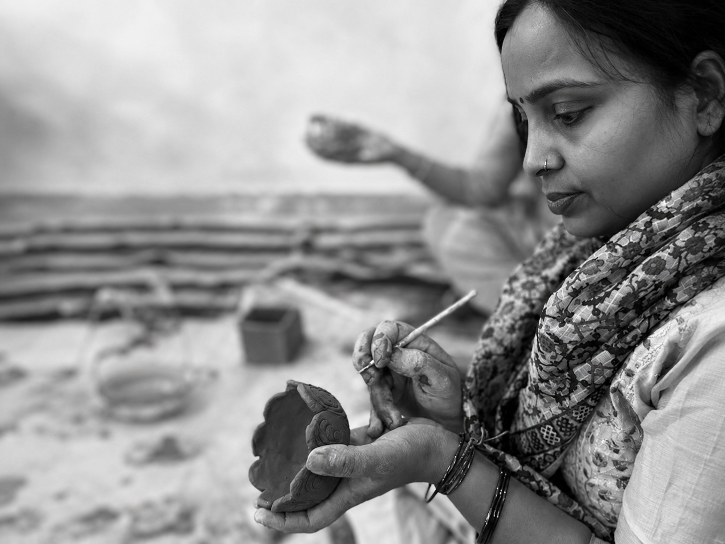 Hands Behind The Art Stories — artisan shaping clay diya