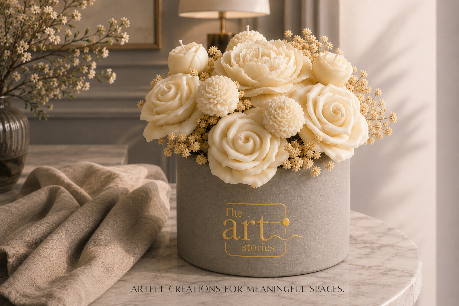 The Art Stories candle